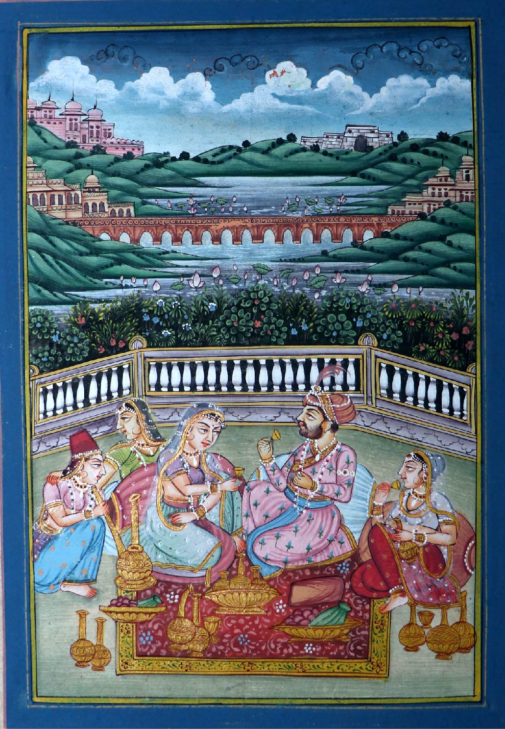 7 miniature paintings... 7 by 10 inch border to border